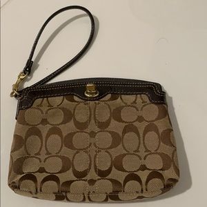 Coach Logo Wristlet